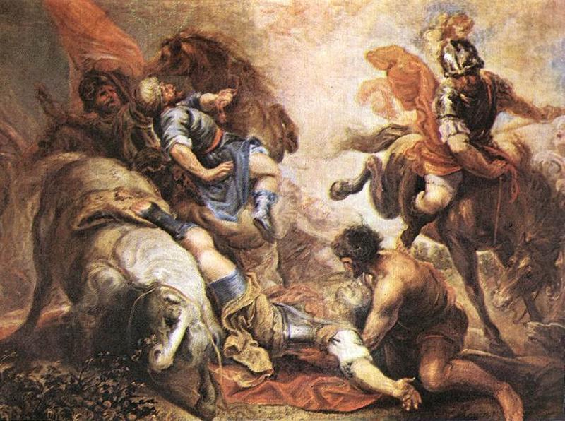 ESCALANTE, Juan Antonio Frias y The Conversion of St Paul dfg china oil painting image